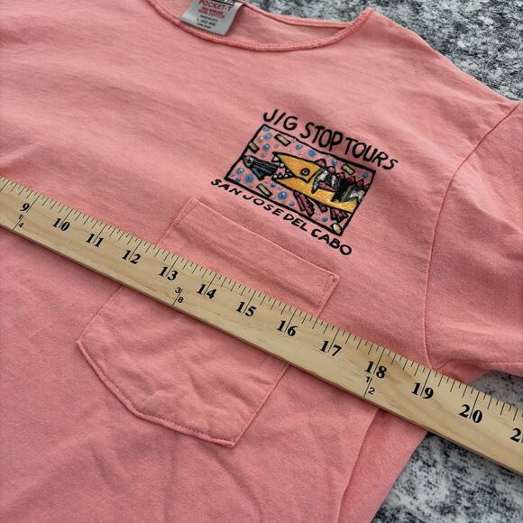 Vintage 1989 Jip Stop Tours San Jose Del Cabo Women's Top Size Large 80s Mexico - Picture 6 of 9